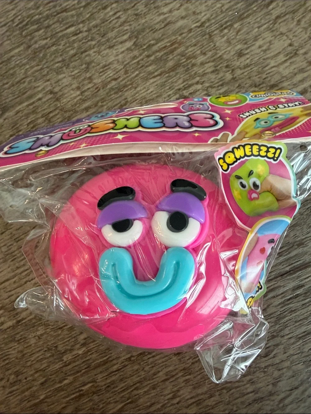 Smushers Squishy Toy Pink Purple & Orange Squeezy Bundle Set Lot 3 Viral Rare